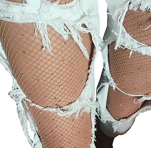 Rhinestone Studded Fishnets