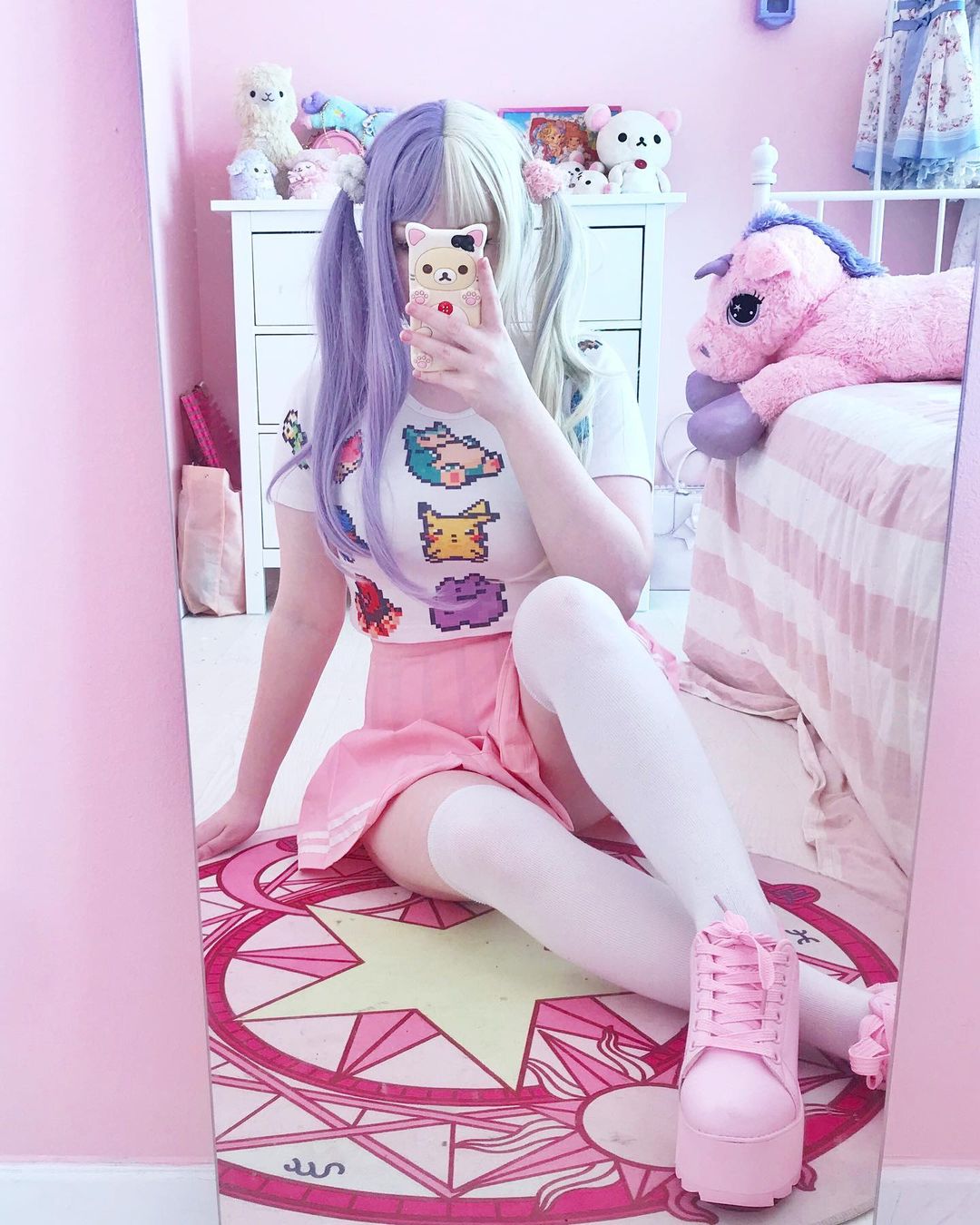 Split Lavender Lolita Wig