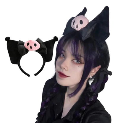 Kuromi Bat Wing Headband