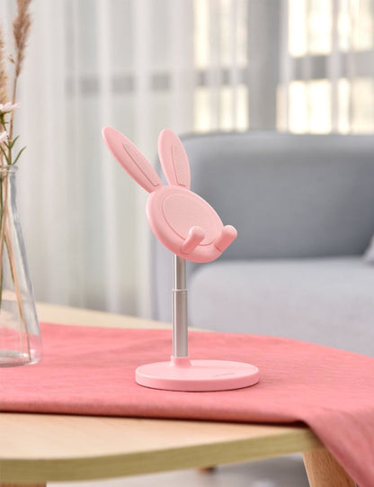 Pink Bunny Telescopic Phone Stand