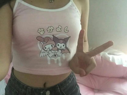 Kuromi Crop Top