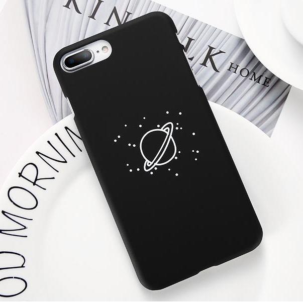 Black Space Phone Cases