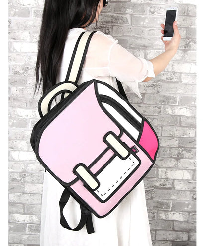 2D Cartoon Backpack