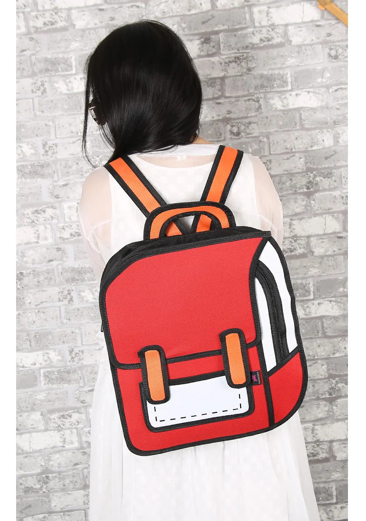 2D Cartoon Backpack