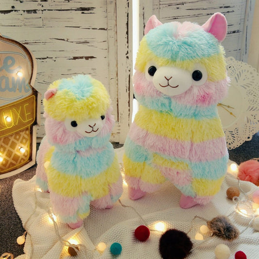 Rainbow Alpaca Plush