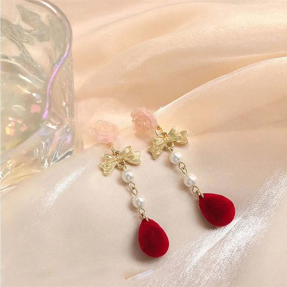 Pearls & Ribbons Earrings