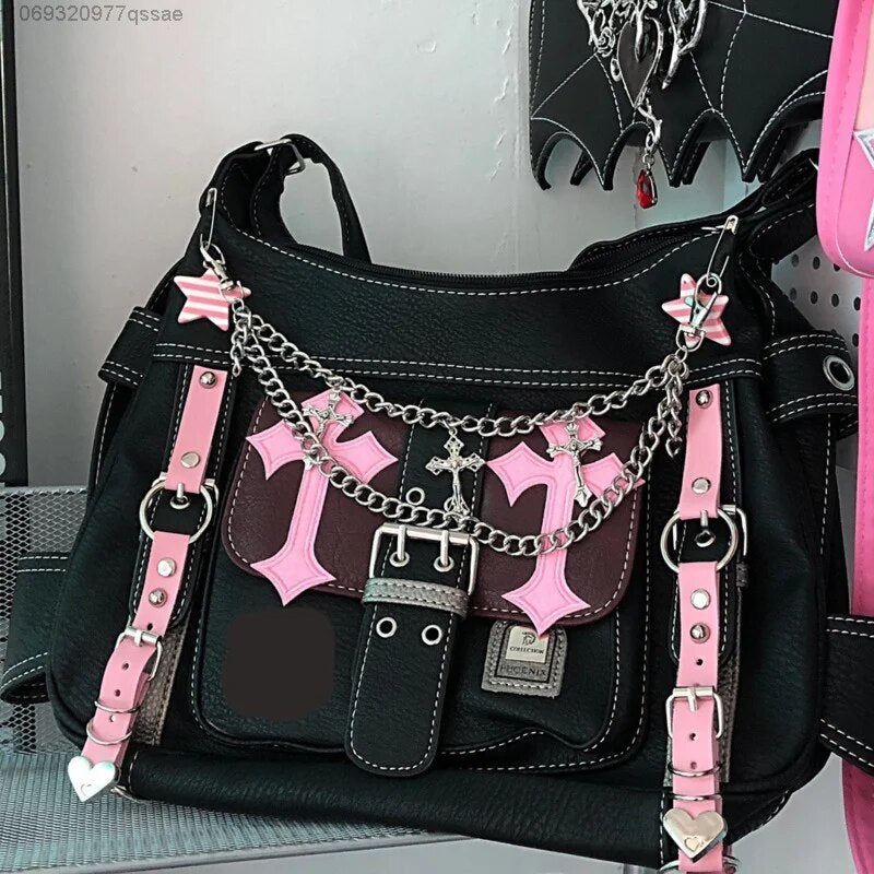 Pastel Goth Y2K Messenger Bag