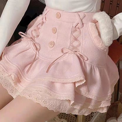 Corduroy Babydoll Skirt