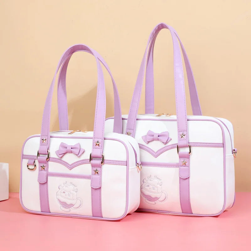 Pastel Sheep Teacup Messenger Bag