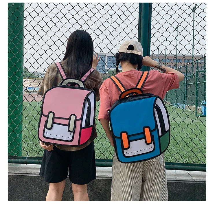 2D Cartoon Backpack