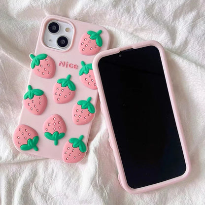 Strawberry Cream iPhone Case