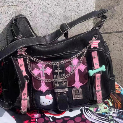 Pastel Goth Y2K Messenger Bag