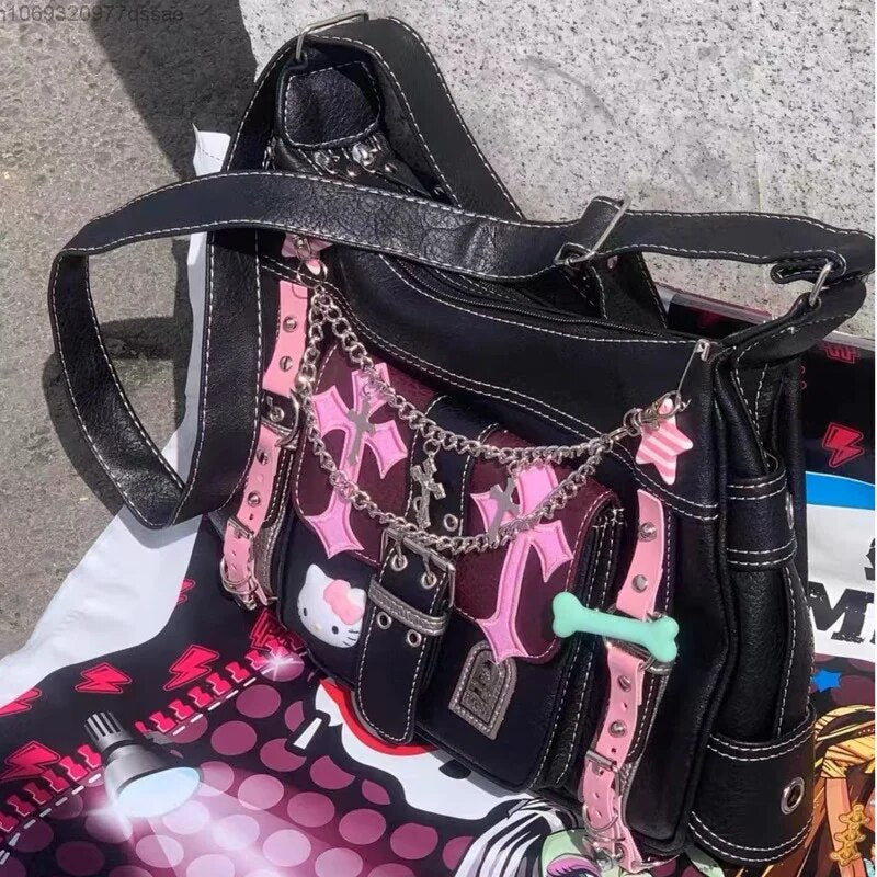 Pastel Goth Y2K Messenger Bag