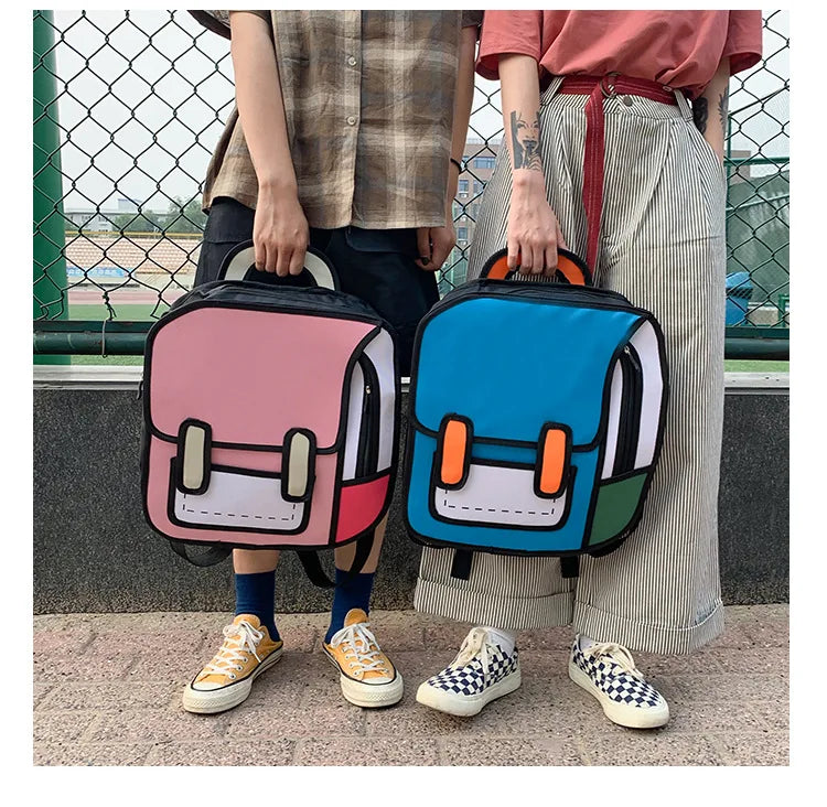 2D Cartoon Backpack