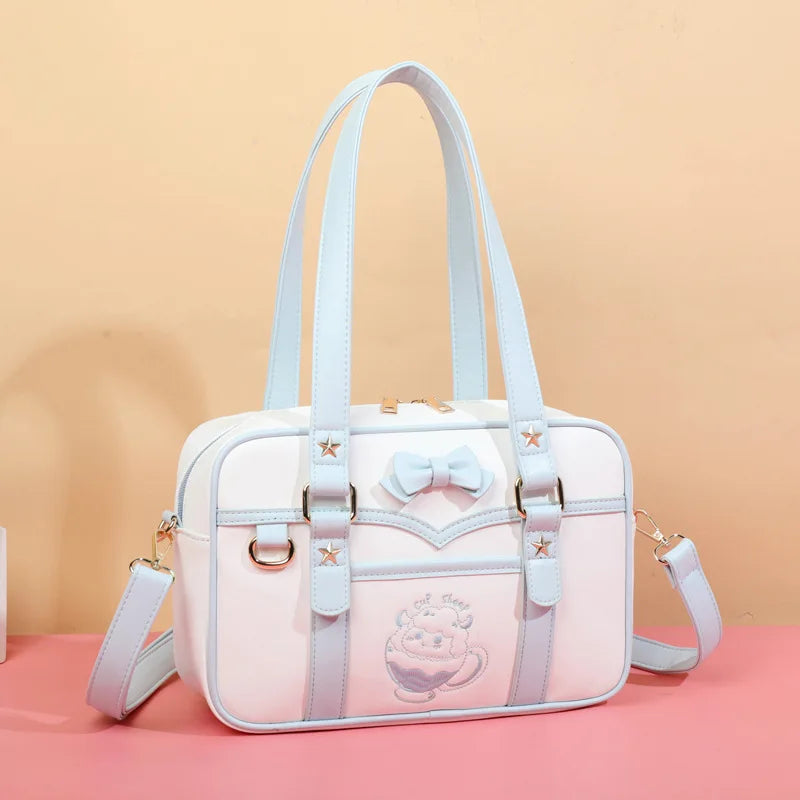 Pastel Sheep Teacup Messenger Bag