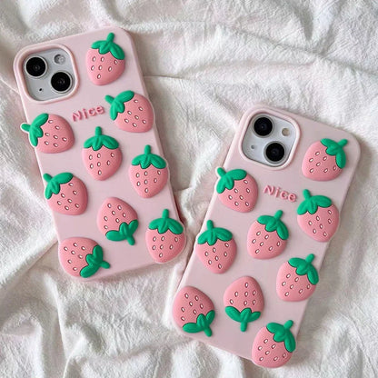 Strawberry Cream iPhone Case