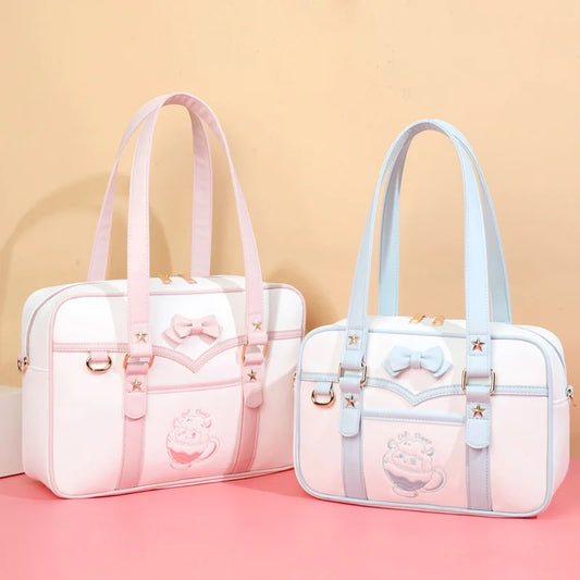 Pastel Sheep Teacup Messenger Bag