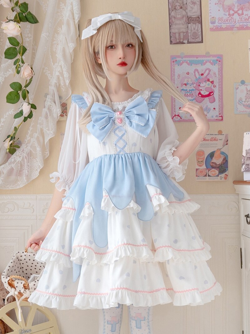 Drippy Polkadot Lolita Dress