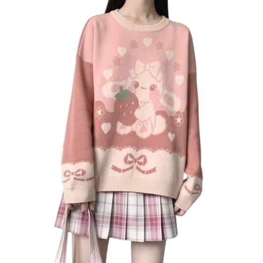 Strawbunny Knit Pullover