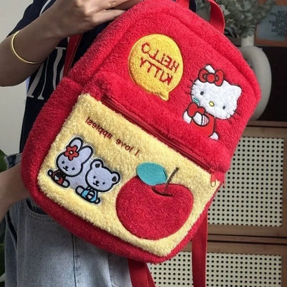 Apple Kitty Book Bag