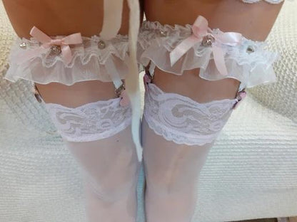 Babydoll Ruffle Garter Belt