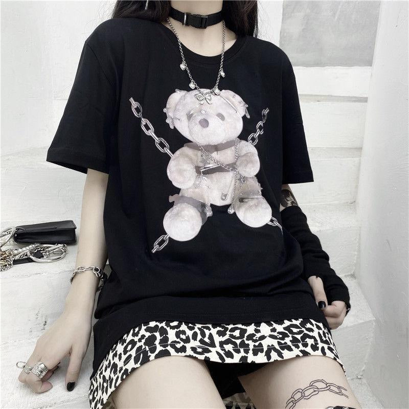 Baddie Chained Bear Tee