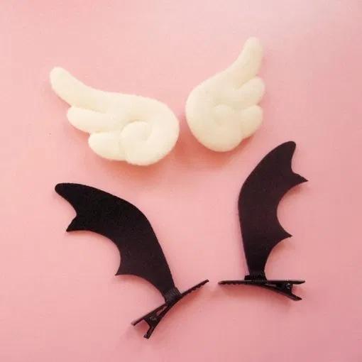 Bat Wing Headband & Clips