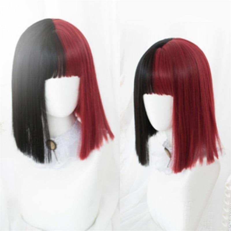 Black & Red Wig