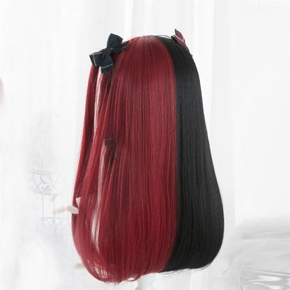 Black & Red Wig