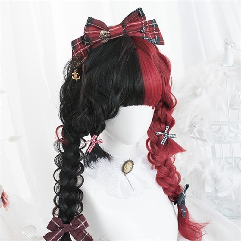 Black & Red Wig