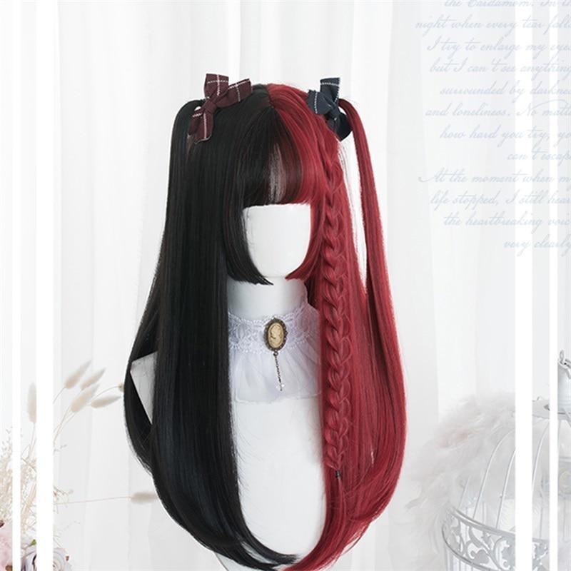 Black & Red Wig