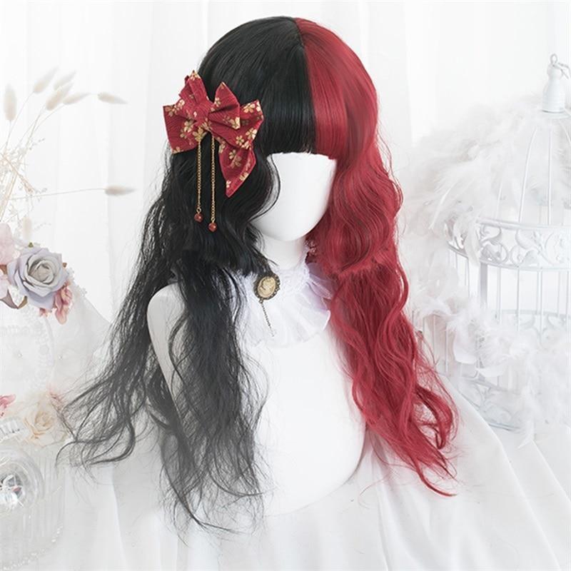 Black & Red Wig