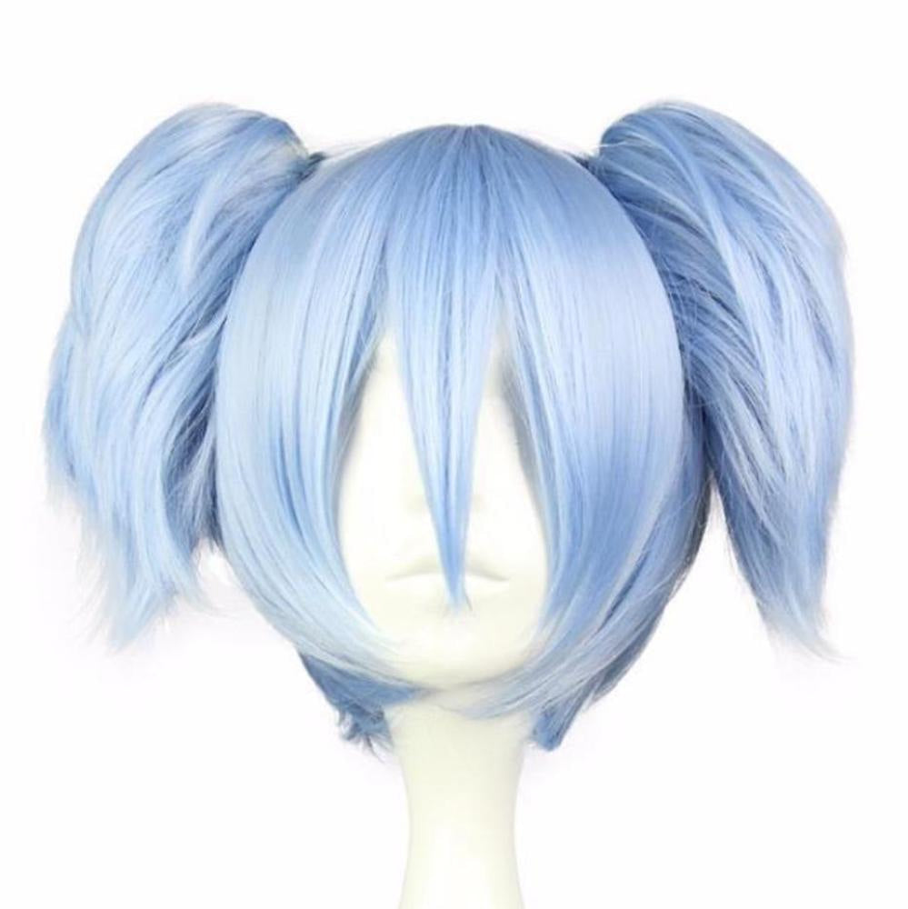 Blue Pigtail Wig