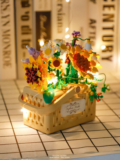 Building Block Basket Bouquet Set