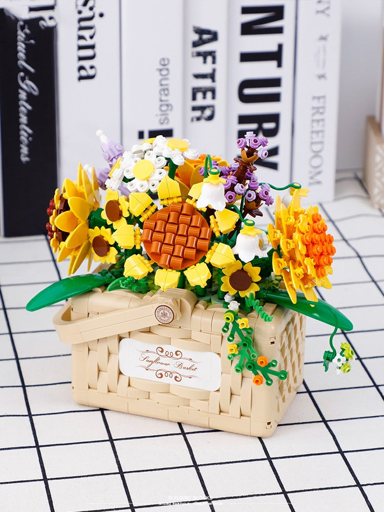 Building Block Basket Bouquet Set