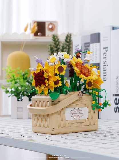 Building Block Basket Bouquet Set