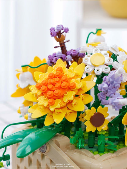 Building Block Basket Bouquet Set