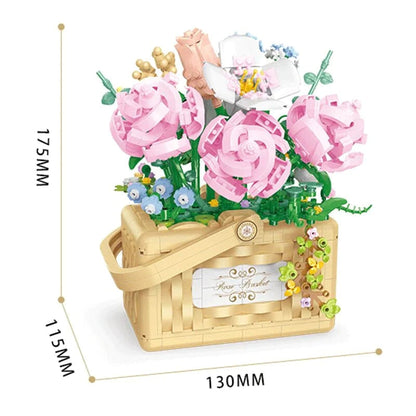 Building Block Basket Bouquet Set