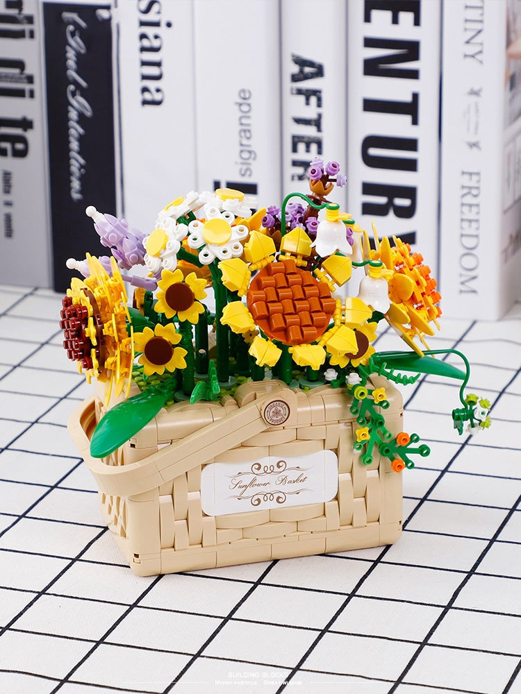 Building Block Basket Bouquet Set