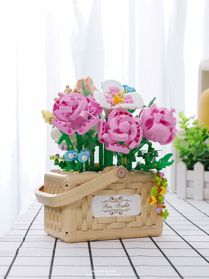 Building Block Basket Bouquet Set