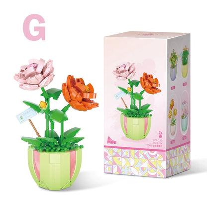 Building Block Flower Planter Sets