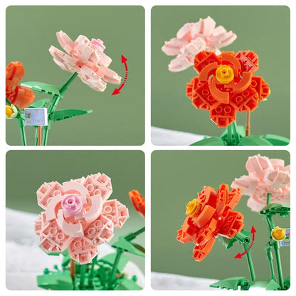 Building Block Flower Planter Sets