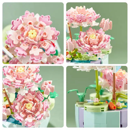 Building Block Flower Planter Sets