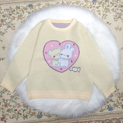 Bunny Friends Knit Crewneck