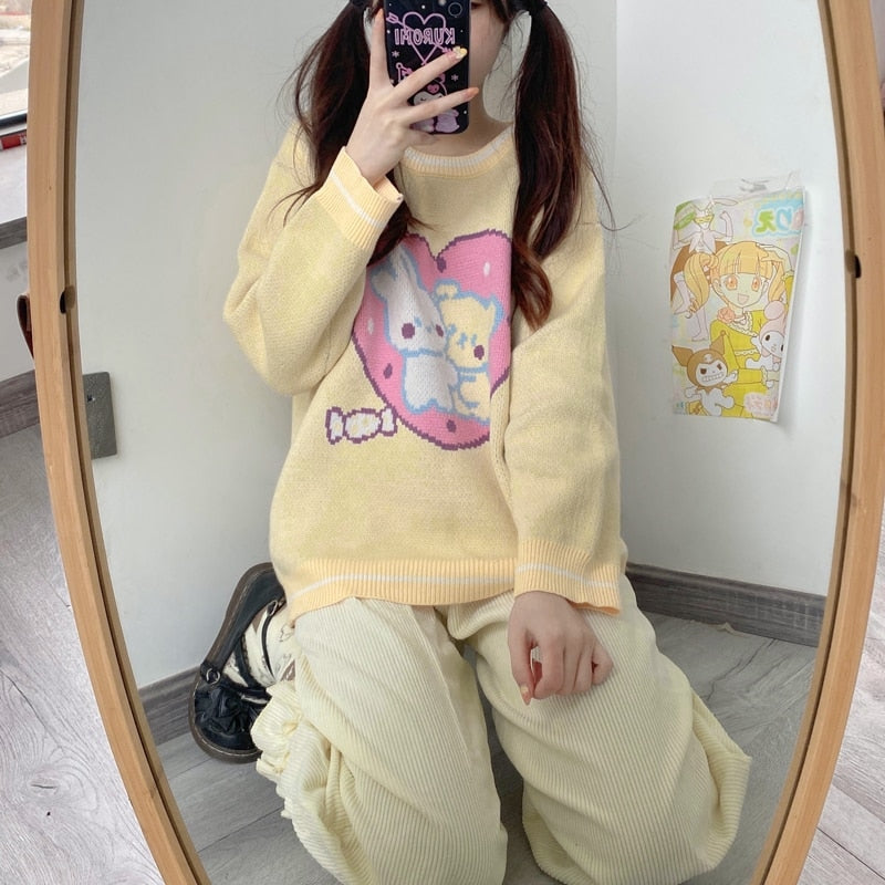 Bunny Friends Knit Crewneck