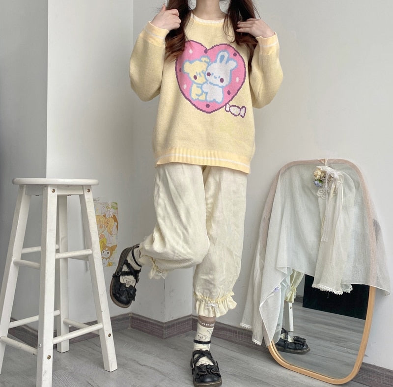 Bunny Friends Knit Crewneck