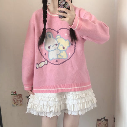 Bunny Friends Knit Crewneck