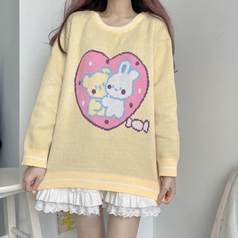 Bunny Friends Knit Crewneck