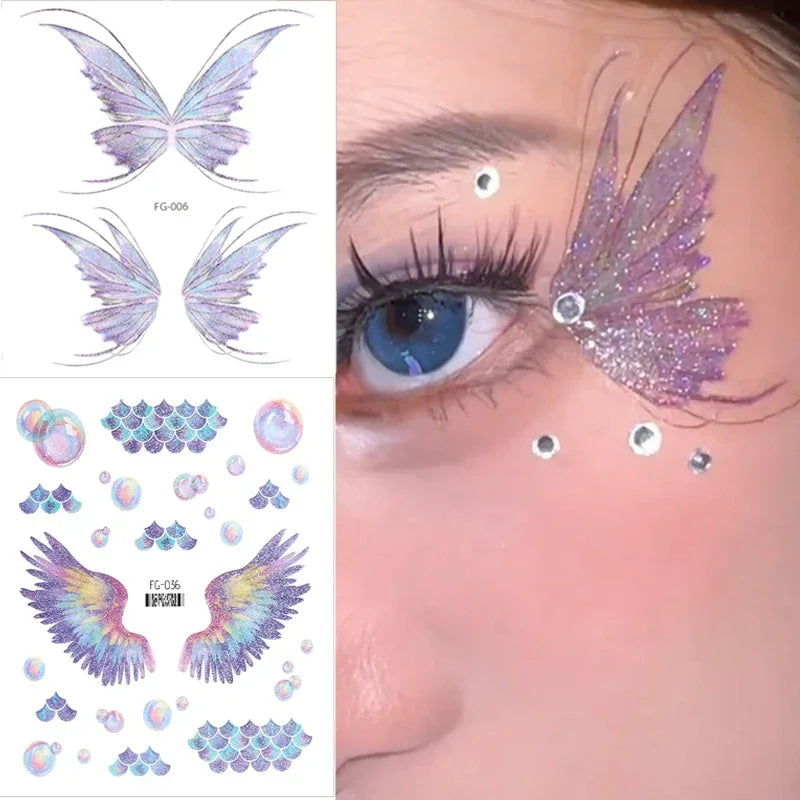 Butterfly Temporary Wing Makeup Tattoos