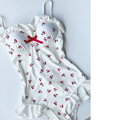 Cherry Ruffle Onesie